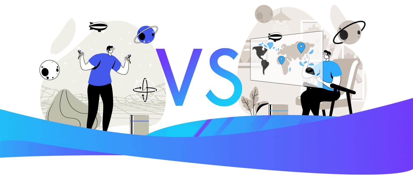 Quelles sont les différences entre réalité virtuelle et réalité augmentée ?