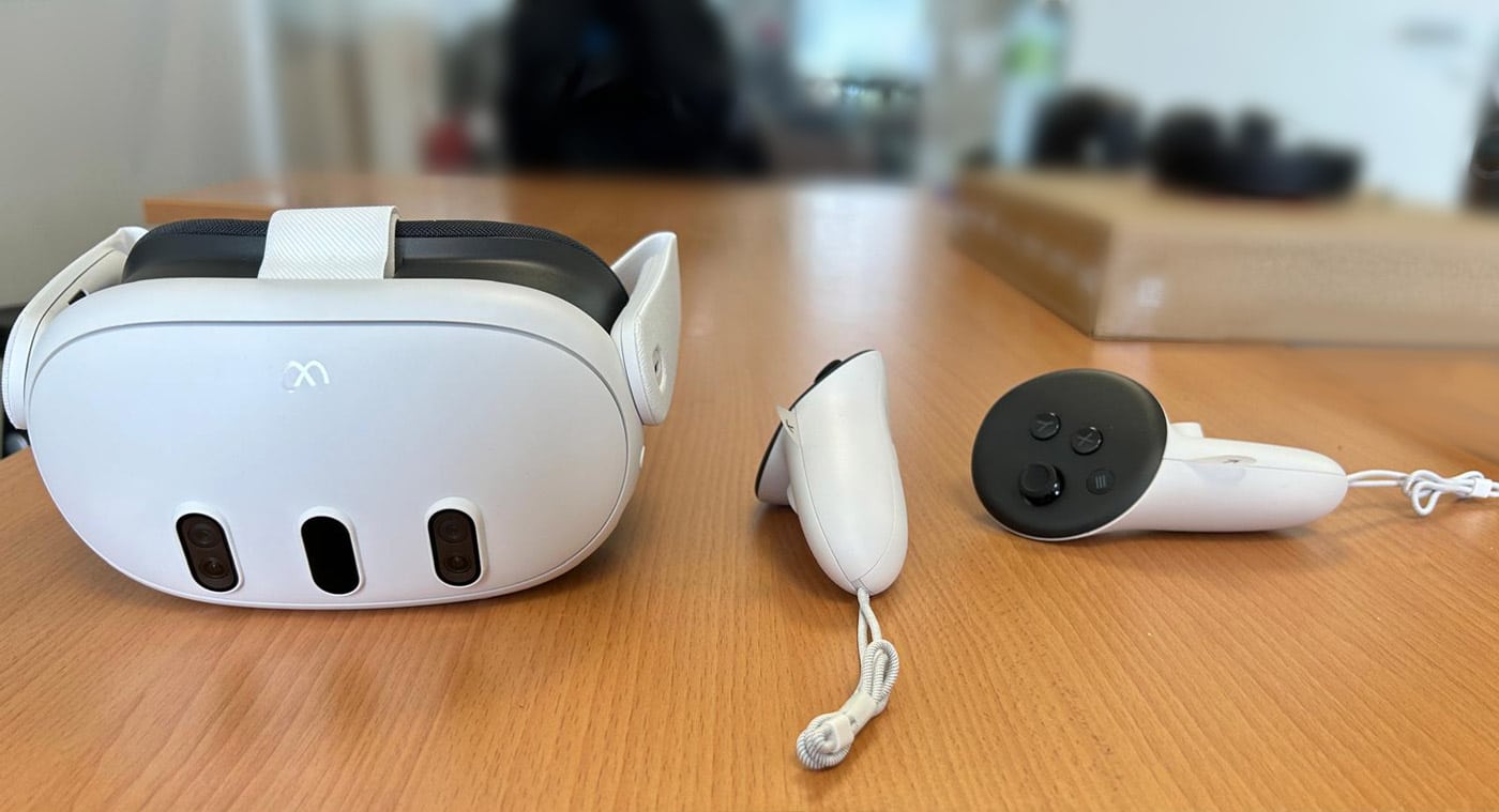 casque meta quest 3 avec manette