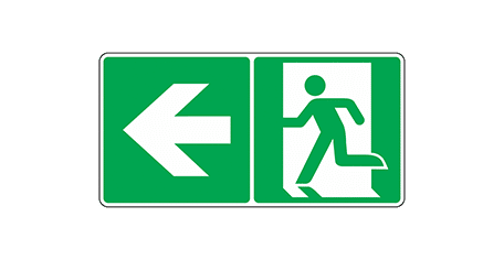 Évacuation à gauche