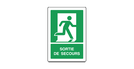 Panneau d'évacuation