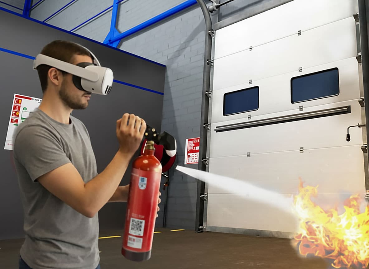 Simulateur incendie FIRE VR - extincteur virtualisé