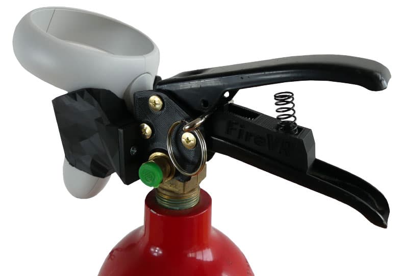 Extincteur CO2 virtualisé - détail